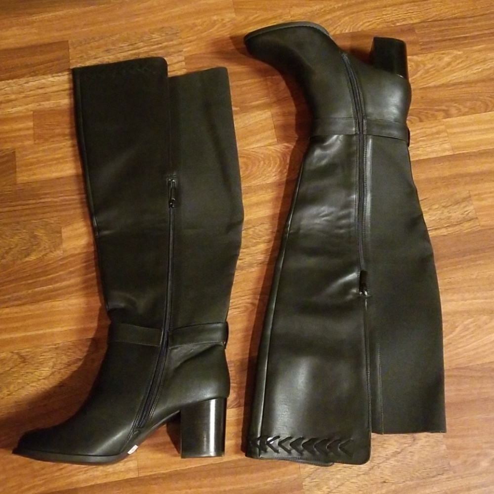 New Torrid Chevron Stitch Over the Knee Boots - Picture 5 of 8
